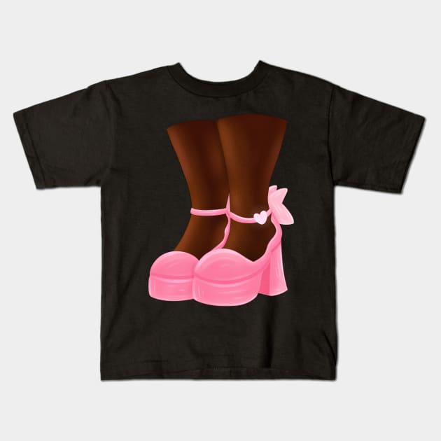 New Shoes Kids T-Shirt by AngelHeartArt